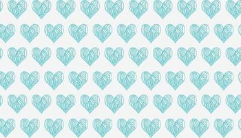 scribble love effect with blue colour seamless pattern vector