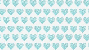 scribble love effect with blue colour seamless pattern vector