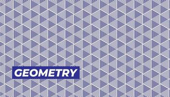 Abstract 3D geometric shapes purple seamless background vector