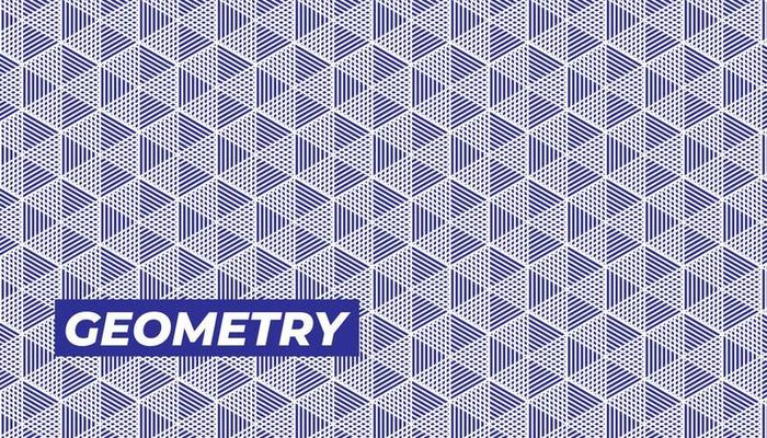 Abstract 3D geometric shapes purple seamless background