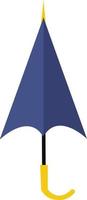 un paraguas morado, un vector o una ilustración de color.