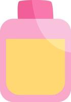 Pink cosmetic micellar water, illustration, vector on a white background.