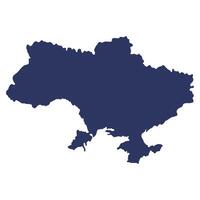 ukraine map silhouette vector