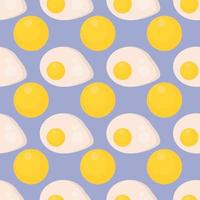 Omelette pattern, illustration, vector on white background.