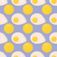 Omelette pattern, illustration, vector on white background.