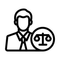 Legal Advisor Icon Design vector