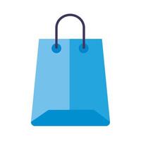 bolsa de compras azul vector