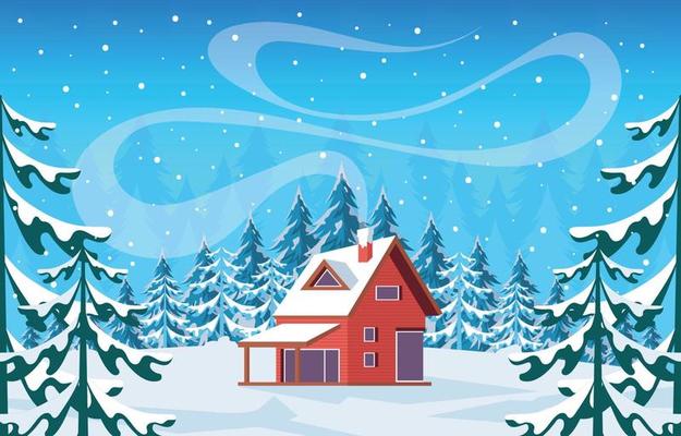 Winter Scenery Background