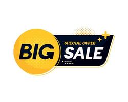 big sale market label vector