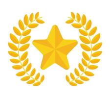 emblema de la estrella del premio vector