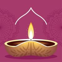 Diwali light celebration vector