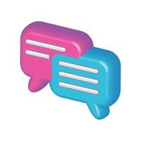 chat bubbles icon vector