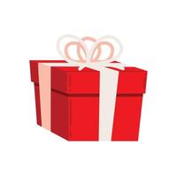 red gift box vector