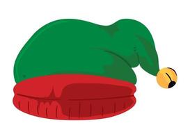 elf hat christmas decoration vector