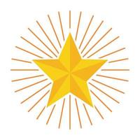 prize gold star vector