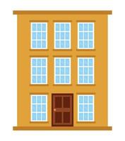 building architecture icon vector
