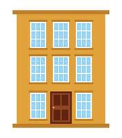 building architecture icon vector