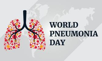 world pneumonia day vector illustration