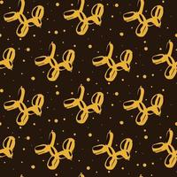 A pattern of orange balloons. Black background with balls in the form of orange dogs with dark highlights. Suitable for printed products on fabric and paper. Packaging, banner, clothing. vector