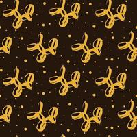 A pattern of orange balloons. Black background with balls in the form of orange dogs with dark highlights. Suitable for printed products on fabric and paper. Packaging, banner, clothing. vector