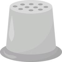 Thimble, illustration, vector on white background.