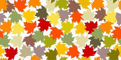 Falling autumn maple leaves seamless pattern. Vector illustration. Repeatable background for textile or book covers, wallpaper, design, graphics, printing, hobbies, invitations.