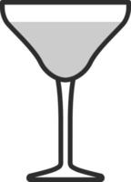 copa de martini, ilustración, sobre un fondo blanco. vector