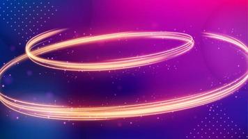 Light Trail Background, Elegant Violet Line Crossing. Widescreen Vector Illustration