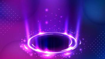 Rotating violet rays with sparks Background. Suitable for product advertising, product design, and other. Widescreen Vector illustration