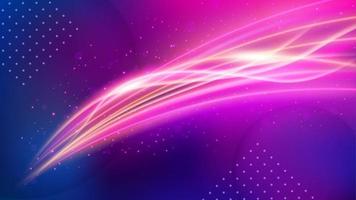 Light Trail Background, Elegant Line Crossing. Widescreen Vector Illustration