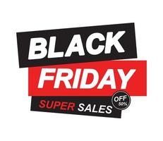 black friday super sales vector