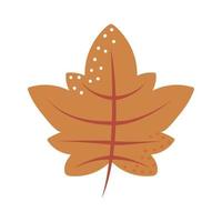 icono de hoja de otoño vector