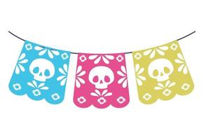 day of the dead garland vector