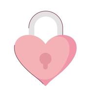 padlock shaped heart vector