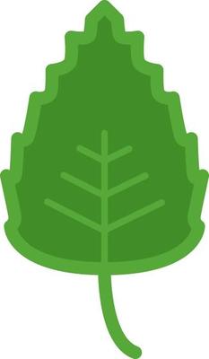 Forest leaf, illustration, on a white background.