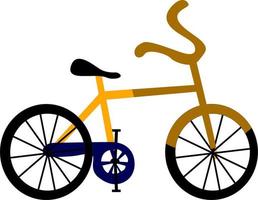 Small bicycle, illustration, vector on white background.