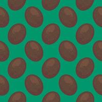 Fresh kiwi , seamless pattern on a green background. vector