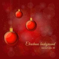 Red Christmas background. vector