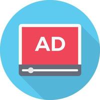 ad player vector illustration on a background.Premium quality symbols.vector icons for concept and graphic design.