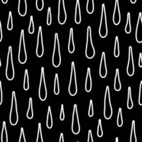 Seamless pattern with rain drops. vector