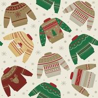 Ugly Sweaters Seamless Pattern vector