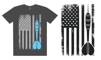 Dart 4th Of July T Shirt Design vector