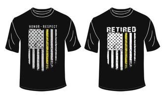 Retired Dispatcher T Shirt Design vector