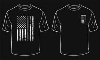 Thin Gray Line T Shirt Design vector