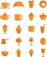 Orange cafe, illustration, vector, on a white background. vector