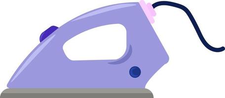 Purple iron, illustration, vector on white background.