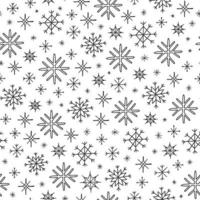 Seamless pattern with snowflakes. vector