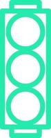 Big traffic light, illustration, vector on a white background.