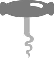 Wine corkscrew, illustration, vector on a white background.