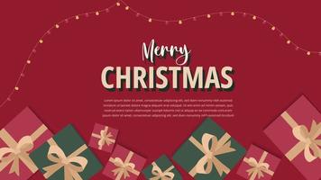 Christmas banner design template.Christmas background design. Christmas Illustration vector
